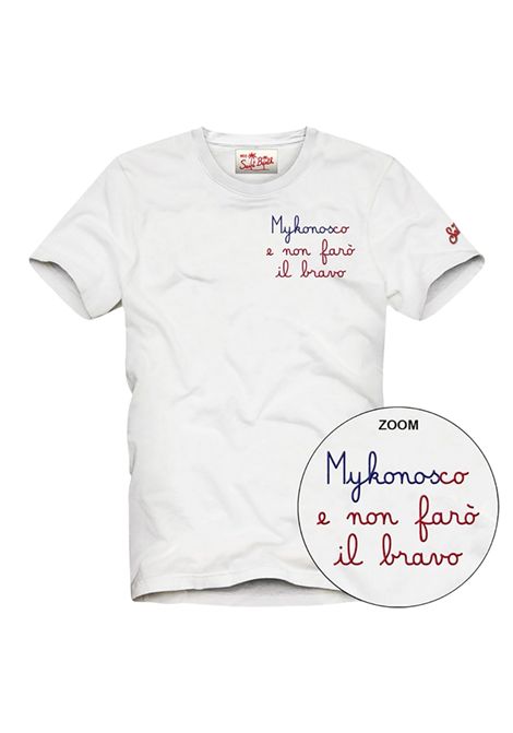 T-shirt MC2 Saint Barth uomo PORTOFINO05279H Bianca cotone stampa mezza manica MC2 SAINT BARTH | T-shirt | PORTOFINO05279H01N